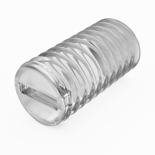 50x Clear Polycarbonate Plastic M4 x 8 mm Slotted Grub Screws, Set Screws