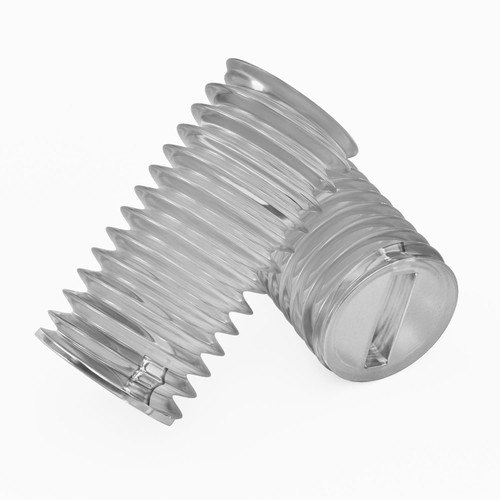 50x Clear Polycarbonate Plastic M8 x 16mm Slotted Grub Screws, Set Screws