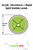 Metal 60mm Diameter Bullseye Spirit Bubble Level, Degree Marking, Green
