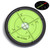 Metal 60mm Diameter Bullseye Spirit Bubble Level, Degree Marking, Green