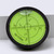 Metal 60mm Diameter Bullseye Spirit Bubble Level, Degree Marking, Green
