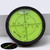 Metal 60mm Diameter Bullseye Spirit Bubble Level, Degree Marking, Green