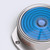 Metal Flanged 42mm Diameter Bullseye Spirit Bubble Level, Round, Blue