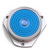 Metal Flanged 42mm Diameter Bullseye Spirit Bubble Level, Round, Blue