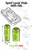 Replacement Level Glass Vial, with nib, 35mm x 11mm - Green