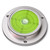 Metal Flanged 100mm Diameter Bullseye Spirit Bubble Level, Round, Green