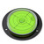 Acrylic Flanged Large Spirit Bubble Level, 80mm Diameter - Clear