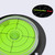 Acrylic Flanged 80mm Diameter Bullseye Spirit Bubble Level, Round, Clear