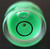 Acrylic 15 mm Diameter Bullseye Spirit Bubble Level, Round, Circular, Green