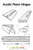 Transparent Clear Plastic Acrylic 300mm 12" Continuous Piano Hinge Hinges
