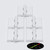 5x White Acrylic Piano Hinges 32mm x 38mm, Continuous Plastic Hinges