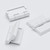 5x White Acrylic Piano Hinges 32mm x 38mm, Continuous Plastic Hinges