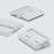 5x White Acrylic Piano Hinges 32mm x 38mm, Continuous Plastic Hinges