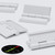 5x White Acrylic Piano Hinges 32mm x 38mm, Continuous Plastic Hinges