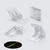 4x Clear Acrylic Micro Piano Hinges 39mm x 16mm, Continuous Plastic Hinges