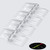 4x Clear Acrylic Micro Piano Hinges 39mm x 16mm, Continuous Plastic Hinges