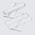4x Clear 100mm Acrylic Low Profile Flexible Living Hinges, Continuous