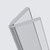 3x Clear 200mm Acrylic Low Profile Flexible Living Hinges, Continuous