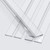 3x Clear 200mm Acrylic Low Profile Flexible Living Hinges, Continuous