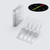 2x Clear Acrylic Monster Piano Hinges 50 mm x 33 mm, Continuous Hinges