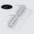 2x Clear Acrylic Monster Piano Hinges 50 mm x 33 mm, Continuous Hinges