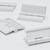 4x White Acrylic Piano Hinges 45mm x 38mm, Continuous Plastic Hinges