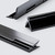 3x Black Acrylic Piano Hinges 200mm, Continuous Plastic Hinges