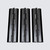 3x Black Acrylic Piano Hinges 200mm, Continuous Plastic Hinges