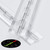 10x Clear Acrylic Piano Hinges 300mm, Continuous Plastic Hinges