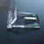 2x Acrylic Hasps & Staple 52mm x 25mm x 15mm, Hinged Hasp
