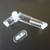 2x Clear Acrylic Hasp & Staple Set 52mm, Plastic Latch, Terrarium, Aquarium