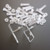 2 x Angled Brackets, 2.5mm Polished Clear  Acrylic + 8x M5 Bolts