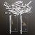 2 x Angled Brackets, 2.5mm Polished Clear  Acrylic + 8x M5 Bolts