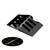2x Black Acrylic Monster Piano Hinges 33mm x 50mm, Continuous Hinges