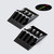 2x Black Acrylic Monster Piano Hinges 33mm x 50mm