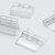 10x Clear Acrylic Piano Hinges 25mm x 32mm, Continuous Plastic Hinges
