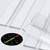 3x Clear 300mm Acrylic Low Profile Flexible Living Hinges, Continuous