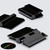 5x Black Acrylic Piano Hinges 32mm x 38mm, Continuous Plastic Hinges