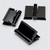5x Black Acrylic Piano Hinges 32mm x 38mm, Continuous Plastic Hinges