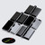 5x Black Acrylic Piano Hinges 32mm x 38mm, Continuous Plastic Hinges