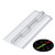5x Clear Acrylic Piano Hinges 100mm x 45mm, Continuous Plastic Hinges
