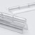 5x Clear Acrylic Piano Hinges 100mm x 45mm, Continuous Plastic Hinges