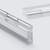 5x Clear Acrylic Piano Hinges, 300mm