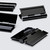 4x Black Acrylic Piano Hinges, 45mm