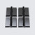 4x Black Acrylic Piano Hinges 45mm x 38mm, Continuous Plastic Hinges