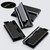 4x Black Acrylic Piano Hinges, 45mm