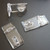3x Clear Acrylic Hasp & Staple Set 45mm, Plastic Latch, Terrarium, Aquarium