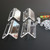 4 x Angled L Brackets, Polished Clear Acrylic + 20x M5 Bolts - (Right Angle Bracket)