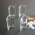 4 x Angled L Brackets, Polished Clear Acrylic + 20x M5 Bolts - (Right Angle Bracket)