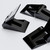 4x Black Acrylic Small Micro Hinges, 39mm x 16mm